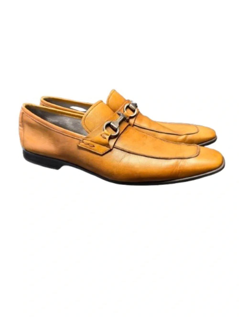 Magnanni Rafa II 15804 Cognac Leather Horsebit Loafers Men’s 12M Made Spain